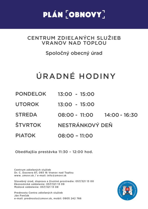 Úradné hodiny